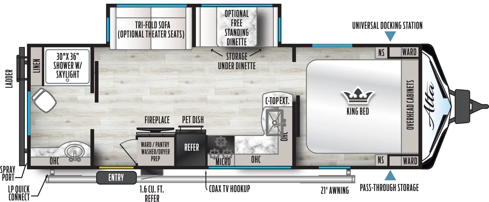 Alta 2600KRB Floorplan
